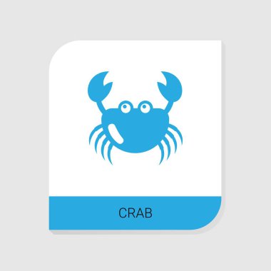 Deniz ürünleri simgeleri kategorisinden düzenlenebilir doldurulmuş simge. Beyaz arkaplanda izole vektör işareti