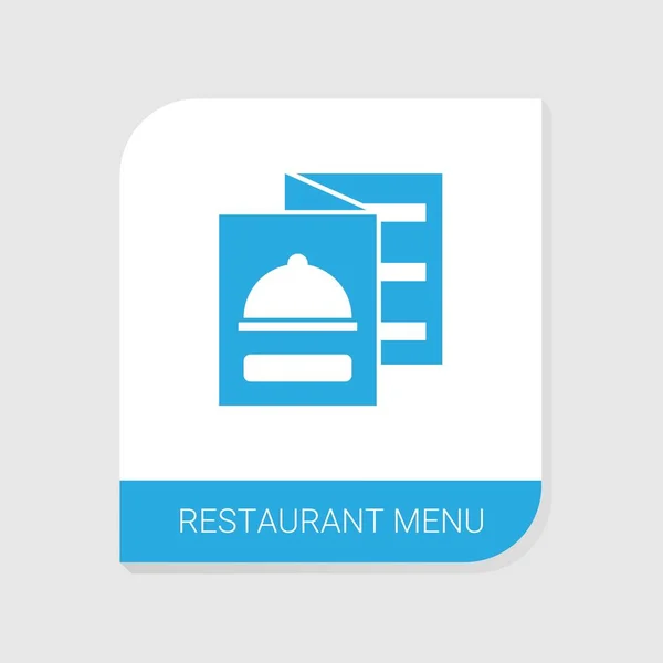 Editierbares Menüsymbol aus der Kategorie Restaurant-Symbole. Isolierte Vektor Restaurant Menüschild auf weißem Hintergrund — Stockvektor