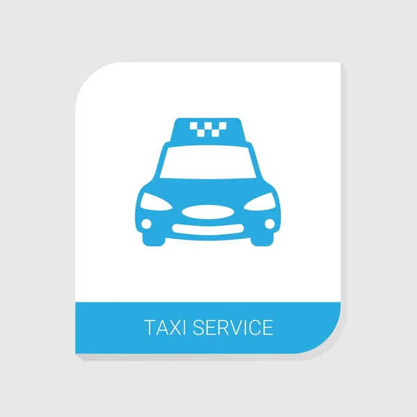 Editable filled Taxi service icon from Services icons category. Isolated vector Taxi service sign on white background — Stok Vektör