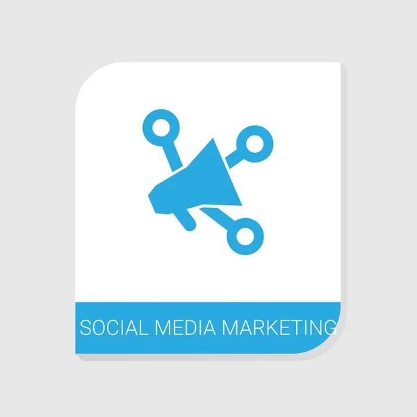 Edytowalna ikona marketingu mediów społecznościowych z kategorii ikony optymalizacji wyszukiwarek. Izolowany wektor Social media marketing znak na białym tle — Wektor stockowy