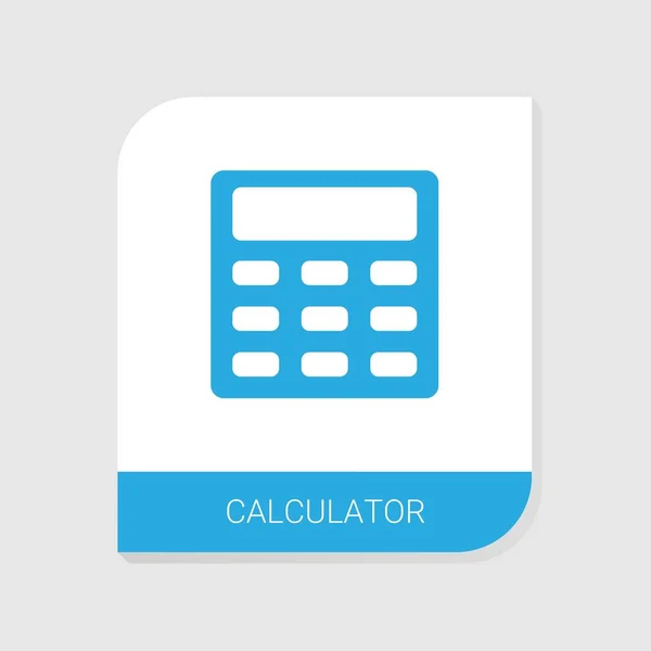 Icono de calculadora rellenado editable de la categoría Iconos de papelería. Signo aislado de la calculadora vectorial sobre fondo blanco — Archivo Imágenes Vectoriales