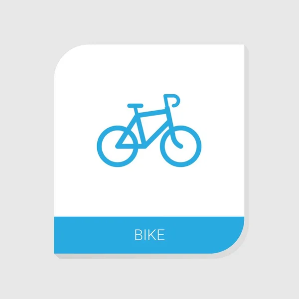 Editable llenado icono de la bici de alquiler de la categoría de iconos. Signo aislado de vector Bike sobre fondo blanco — Vector de stock