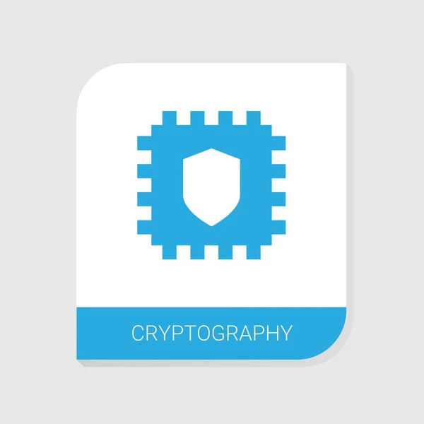 Επεξεργάσιμο συμπληρωμένο εικονίδιο Κρυπτογραφίας από την κατηγορία εικονιδίων νομίσματος Crypto. Μεμονωμένο διανυσματικό σύμβολο κρυπτογραφίας σε λευκό φόντο — Διανυσματικό Αρχείο