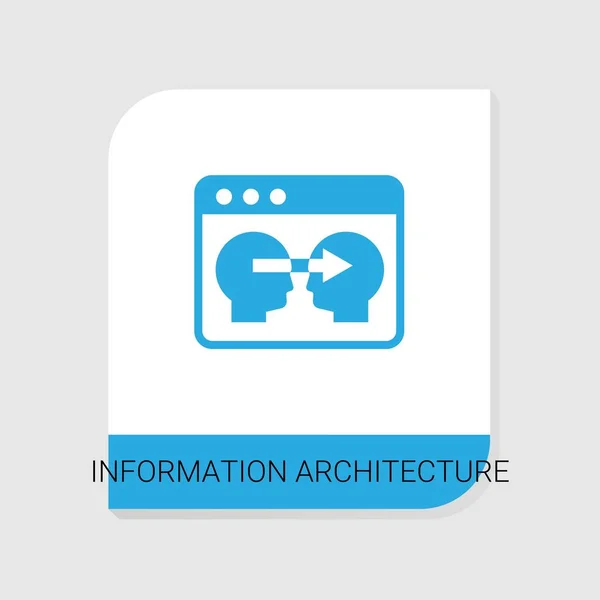 Icône d'architecture d'information remplie modifiable de la catégorie des icônes de commerce électronique. Vecteur isolé Information Architecture signe sur fond blanc — Image vectorielle