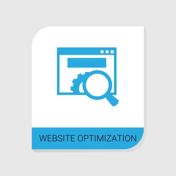 Icona di ottimizzazione del sito Web riempita modificabile dalla categoria Icone di sviluppo Web. Segno di ottimizzazione del sito web vettoriale isolato su sfondo bianco — Vettoriale Stock