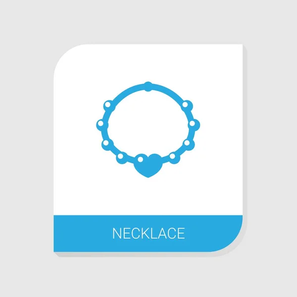 Editable llenado icono del collar de la categoría de iconos de boda. Signo de collar vectorial aislado sobre fondo blanco Gráficos vectoriales