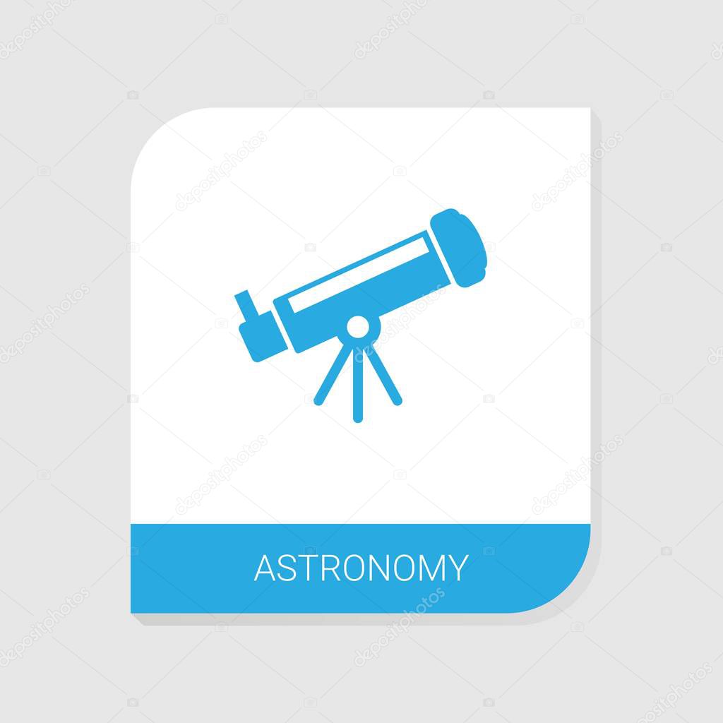 Editable filled Astronomy icon from Hobbie icons category. Isolated vector Astronomy sign on white background
