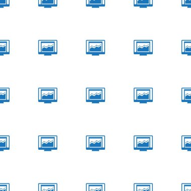 Beyaz arkaplanda izole edilmiş istatistik simgesi deseni