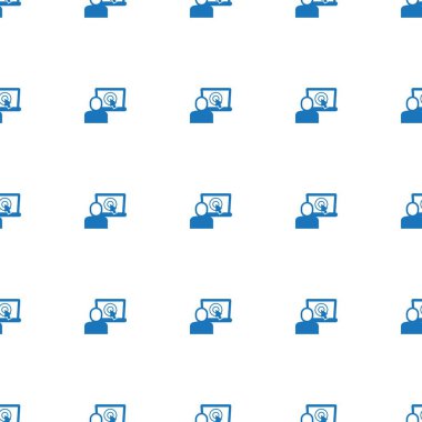 eCommerce platform icon pattern seamless isolated on white background. Editable filled eCommerce platform icon. eCommerce platform icon pattern for web and mobile.