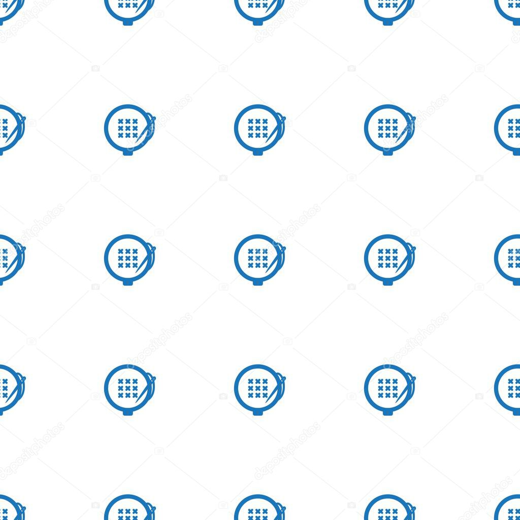 embroidery icon pattern seamless isolated on white background. Editable filled embroidery icon. embroidery icon pattern for web and mobile.