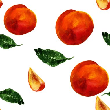 Şeftali suluboya desen