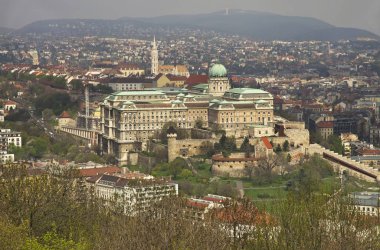 Budapeşte 'deki Buda Kalesi. Macaristan