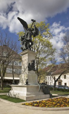 Budapeşte 'de Bağımsızlık Savaşı Heykeli. Macaristan