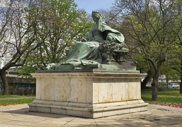 Staty Drottning Elisabeth Dobrentei Drome Torget Budapest Ungern — Stockfoto