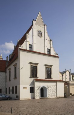 Poznan 'daki Old Market Meydanı' ndaki ağırlık evinde. Polonya