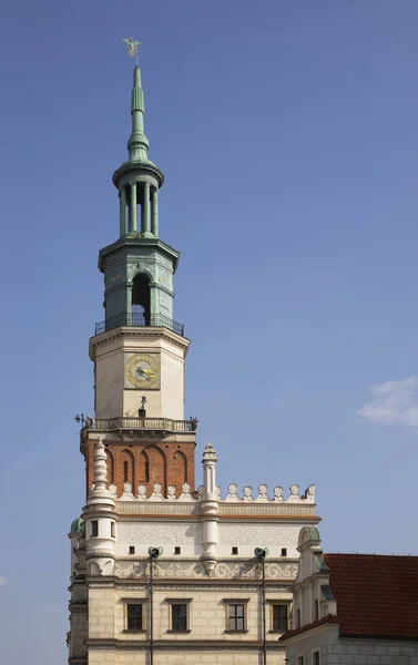 Municipio Piazza Del Mercato Vecchio Poznan Polonia — Foto Stock