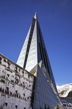 Escaldes-Engordany 'deki Caldea. Andorra.