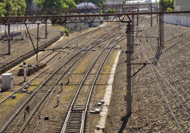 Voronezh 'de demiryolları. Rusya