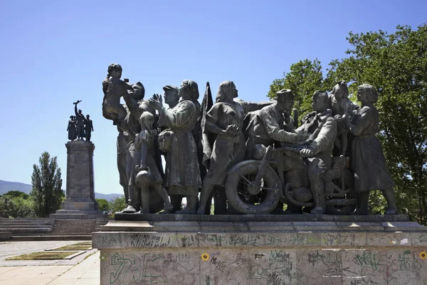 Monument Soviet Soldiers Sofia Bulgaria — Stock Photo, Image