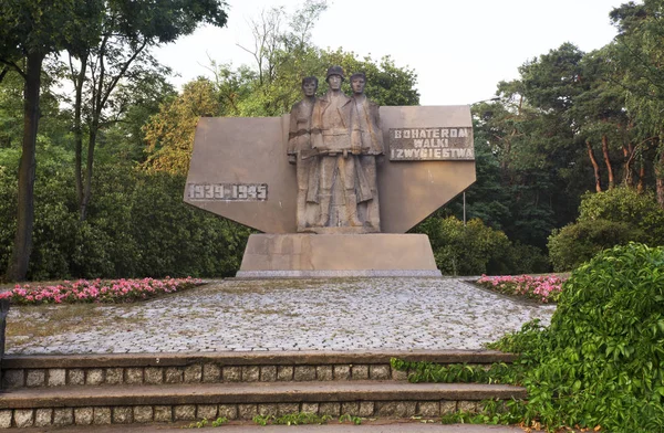 Monument Över Hjältar Kamp Och Seger Solec Kujawski Polen — Stockfoto