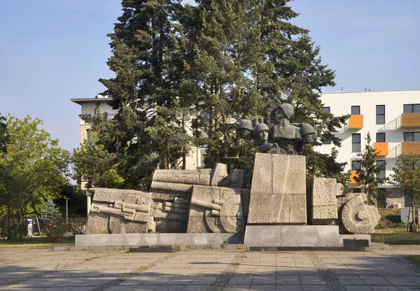 Monumento Los Artilleros Torun Polonia — Foto de Stock