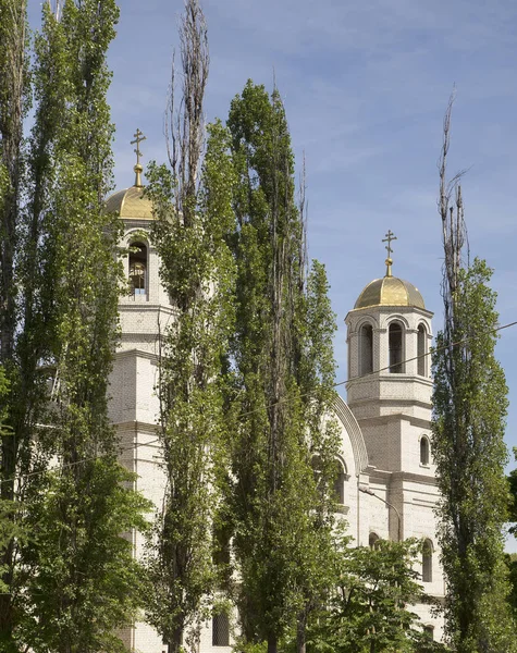 Igreja Intercessão Virgem Santa Templo Pokrovsky Frantsenyuk Quadrado Lipetsk Rússia — Fotografia de Stock