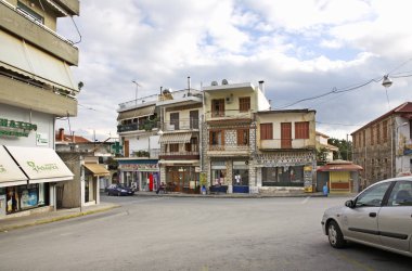 Filiates 'in ana meydanı. Yunanistan