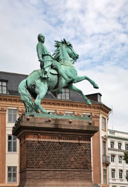 Kopenhag 'daki Absalon Binicilik Heykeli. Danimarka