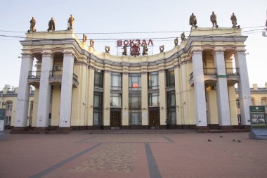 Voronezh 'deki tren istasyonu. Rusya