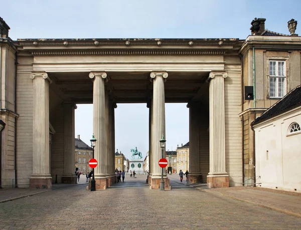 Colonnade Amalienborg Copenhague Países Bajos —  Fotos de Stock