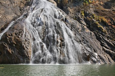 Karnataka 'daki Dudhsagar Şelalesi. Hindistan