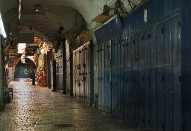 Kudüs 'te eski bir cadde. İsrail