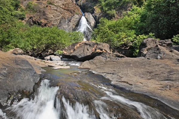 Cascada Dudhsagar Karnataka India —  Fotos de Stock