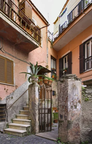 Old Courtyard Nemi Lazio Region Italy — Stock Photo, Image