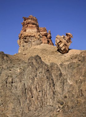 Ulusal Park Sharyn Kanyonu (Kaleler Vadisi). Kazakistan