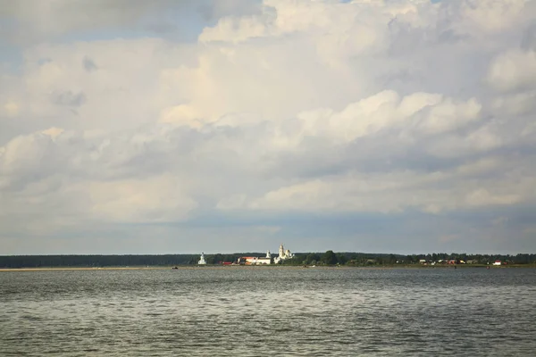 Jezioro Seliger Koło Ostaszkowa Obwód Dwudzielny Rosja — Zdjęcie stockowe