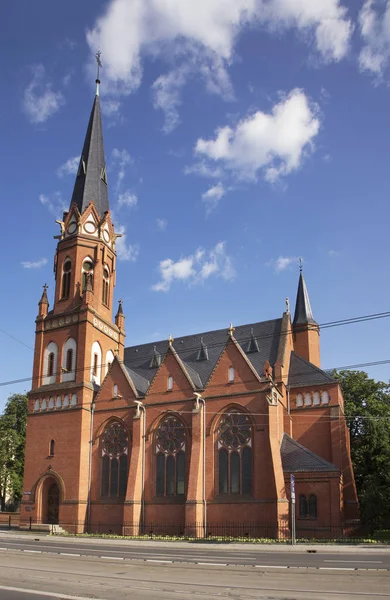 Евангельско Аугсбургская Приходская Церковь Торуни Польша — стоковое фото