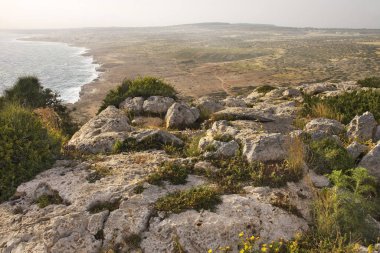 Ayia Napa yakınlarındaki Cape Greco Ulusal Orman Parkı. Kıbrıs