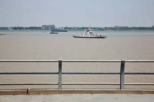 Ufer Des Mekong Phnom Penh Kambodscha — Stockfoto