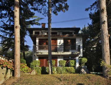 Ohri 'deki modern bina. Makedonya