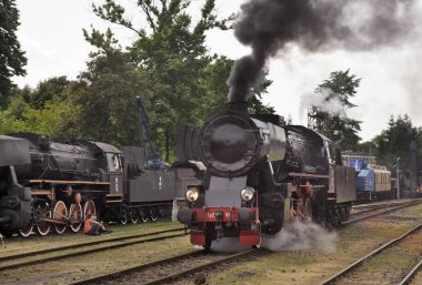 Chabowka 'da demiryolu kevaşesi. Polonya