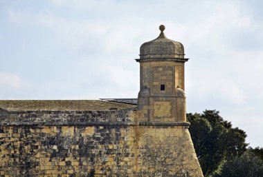 Valletta 'daki şehir duvarları. Malta