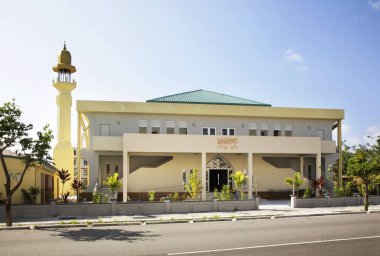 Hulhumale 'deki camii. Maldivler Cumhuriyeti