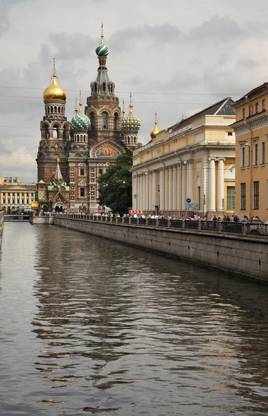 Nın Dirilişi Katedrali Saint Petersburg Daki Griboedov Kanalı Nda Kanlı — Stok fotoğraf