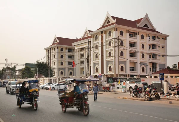 Modern Street Vientiane Vientiane Laos — Stock Photo, Image