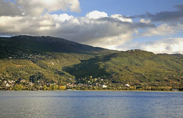 Vista Lago Ohrid Macedónia — Fotografia de Stock