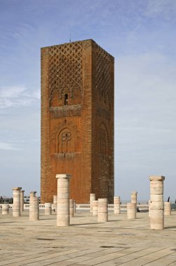 Rabat 'taki Hasan Kulesi. Fas