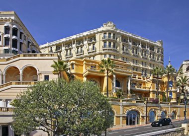 Monte-Carlo bölgesi manzarası. Monako Prensliği
