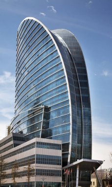 Ulaanbaatar 'daki Mavi Gökyüzü Kulesi. Moğolistan