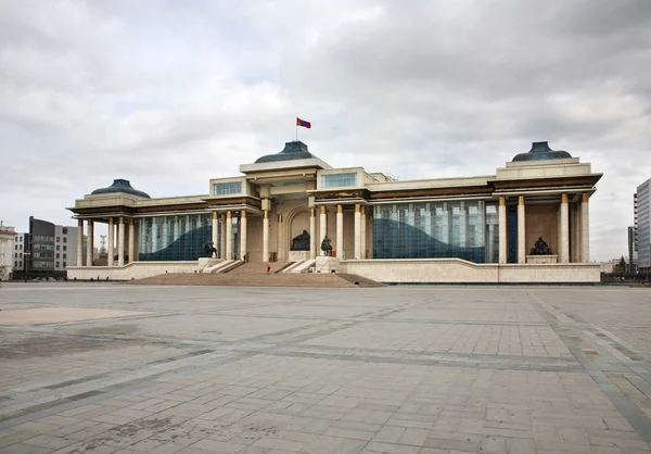 Government Palace Grand Chinggis Khaan Plein Ulaanbaatar Mongolië — Stockfoto